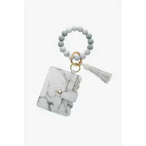 Beaded Tassel Keychain with Wallet