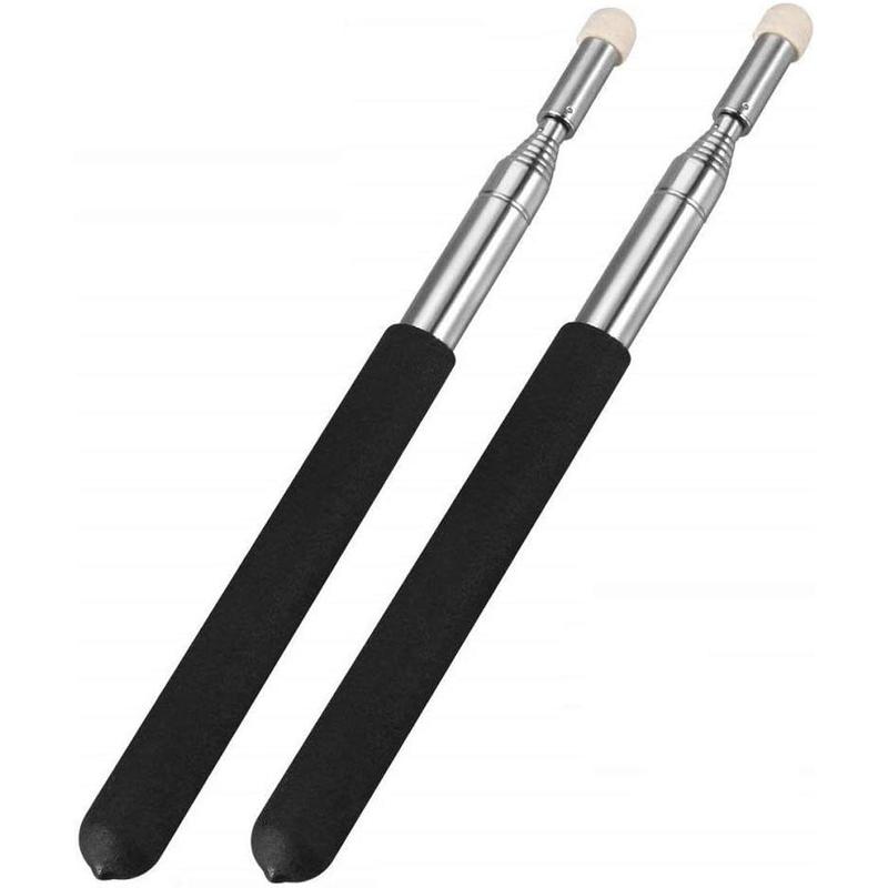 Telescopic Teachers Pointer,Teaching Pointer,Hand Pointer Extendable Telescopic Retractable Pointer Handheld Presenter Classroom Whiteboard Pointer (2 PCS)