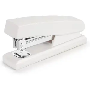 Office Stapler, Portable Durable Desk Stapler, Modern Style, White