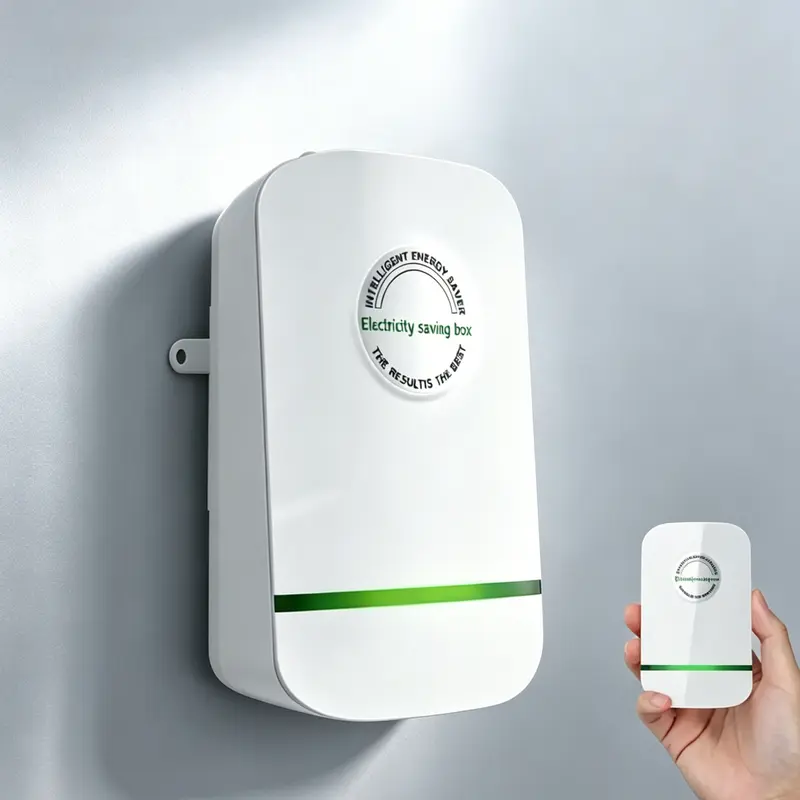 2026 Updated Multi-Function Smart Power Saver Box - US Socket, 90-250V Broad Voltage, ABS Plastic, Disordered Current Balancing Circuit Protector, High-Load Household Plug-In No-Wiring Mini Accessory for Indoor Lights/Daily Appliances, Festive Gift