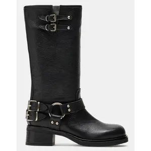 Steve Madden Astor Black Leather