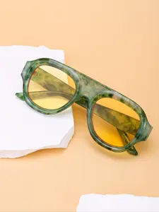 Unisex Retro Eyeglasses, Trendy Vintage Eyewear for Everyday Use, Fashion Accessories for Outdoor Activities