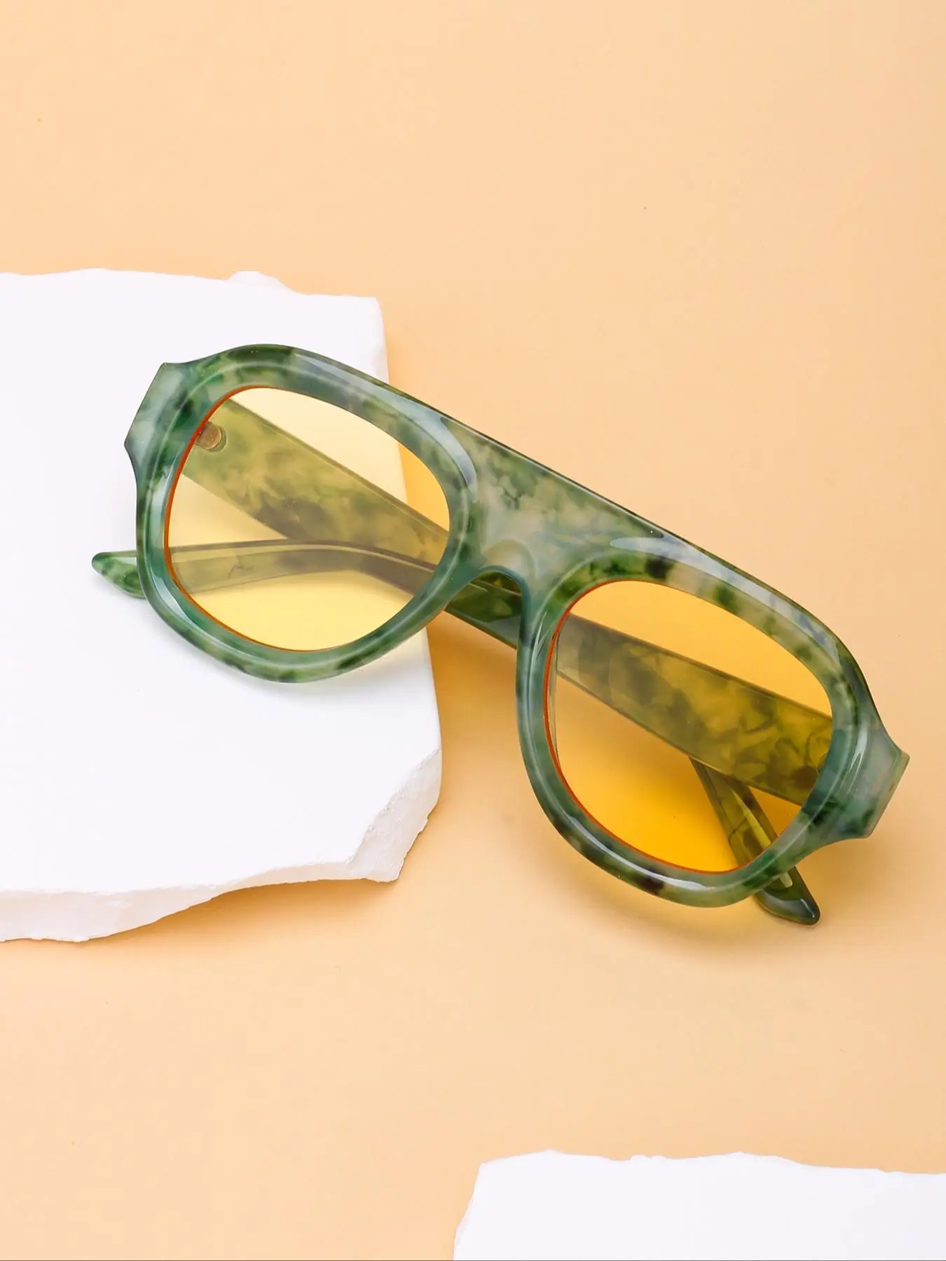 Unisex Retro Sunglasses, Trendy Vintage Sunglasses for Everyday Use, Fashion Accessories for Outdoor Activities