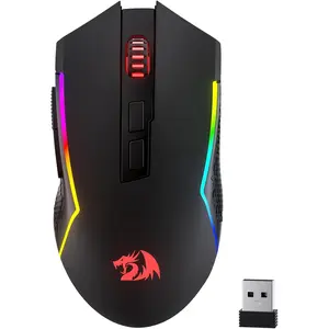 M693 LIT  Gaming , 12800 DPI Mice w/ 3-Mode Connection, BT & 2.4G , 7 Macro Buttons, Reliable Power Capacity for PC//Laptop
