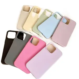 Slim Silicone Case for iPhone 17 Pro Max 16 14 Camera Protection Shockproof Full Body Cover Wireless Charging Compatible Soft TPU Shell