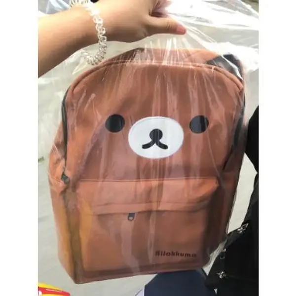 Kawaii Bear Rilakkumas Backpack Large Capacity Backpack Stylish Student School Bag Shoulder Bags Schoolbag Gift