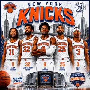 Knicks Eastern Conference Champions Poster, Basketball Poster, Gift For Fans, Home Decor