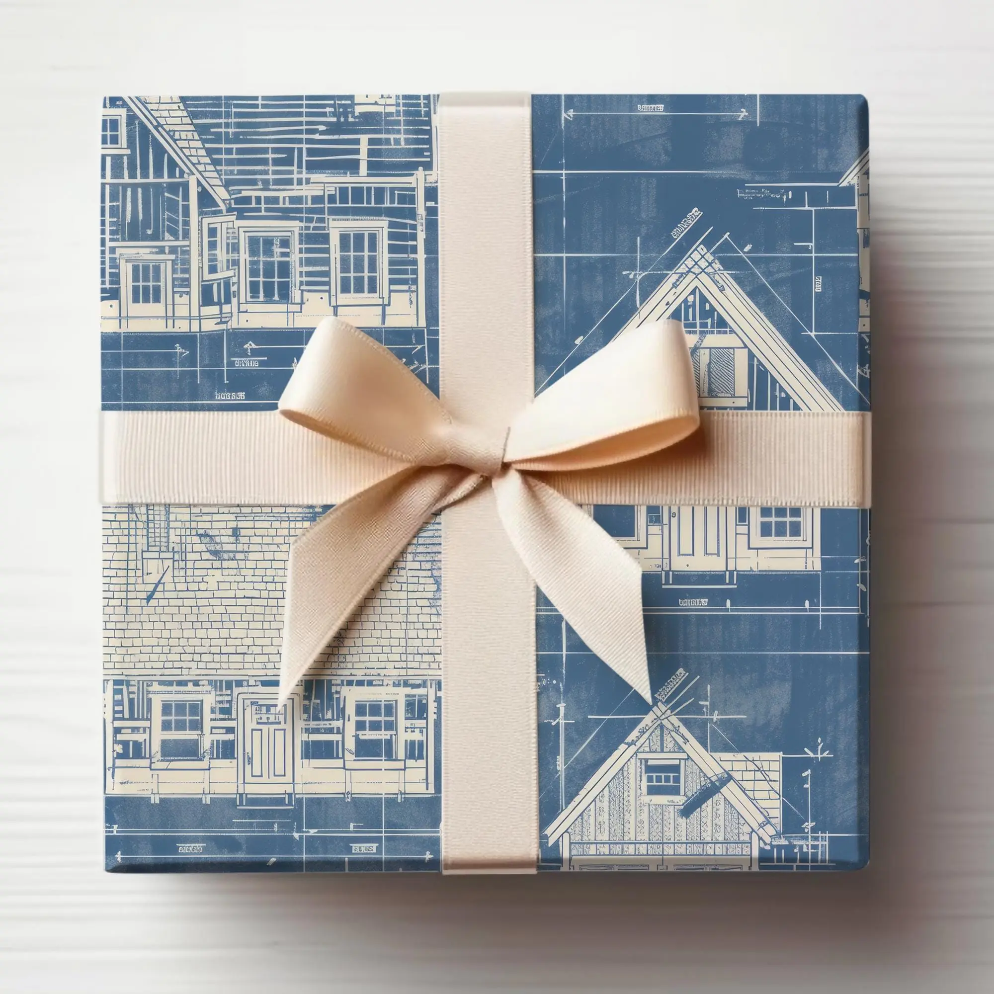 Engineer Wrapping Paper, Architect Gift Wrap Construction Wrapping Paper Home Builder Gift Wrapping Roll