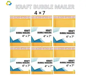 #0000 4 x 7 ( 4x6 ) Kraft Bubble Padded Envelopes Mailers Shipping Bag 25,50,100,200,250,500,1000