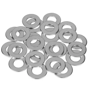 1/2 Inch Flat Washers, 304 Stainless Steel Flat Washers, 25 count