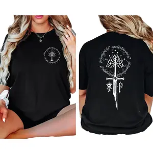 Lord of the Rings Shirt, LOTR merch Shirt, LOTR Gift Reader, Bookish Merch Unisex 2 Sides T-Shirt Classic Cotton