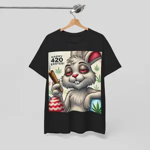 420 Easter Bunny T-Shirt, Funny Stoner Bunny Weed Shirt, Easter 420 Gift for Smokers, Happy 420 Easter, Gift For Him, Gift For Her funny  tshirt invincible  shirt