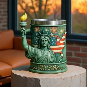 250th Anniversary Mug, Celebrates UnitedStates 250th Statue of Liberty Theme Mug, Stainless Steel Inner Holidays Gifts for Veteran & Military Fun Collectibles