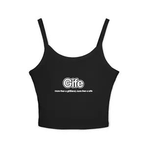 Gife Logo Tank Top | Spaghetti Strap Crop Top