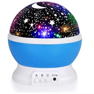 [2Pcs] Starry Night Light Projector, 360 ° Rotatable Light Fixture with 9 Color Modes, Featuring Moon And Stars - USB Powered, 1 Dreamy Starry Light - Illuminates Romantic Bedrooms, Adding Brilliance to Festivals, Camping Adventures, And Parties