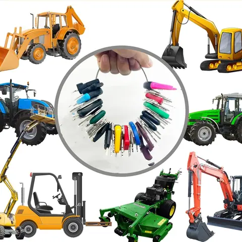50 PCS Heavy Equipment Kit Set Construction Ignition Kit Set