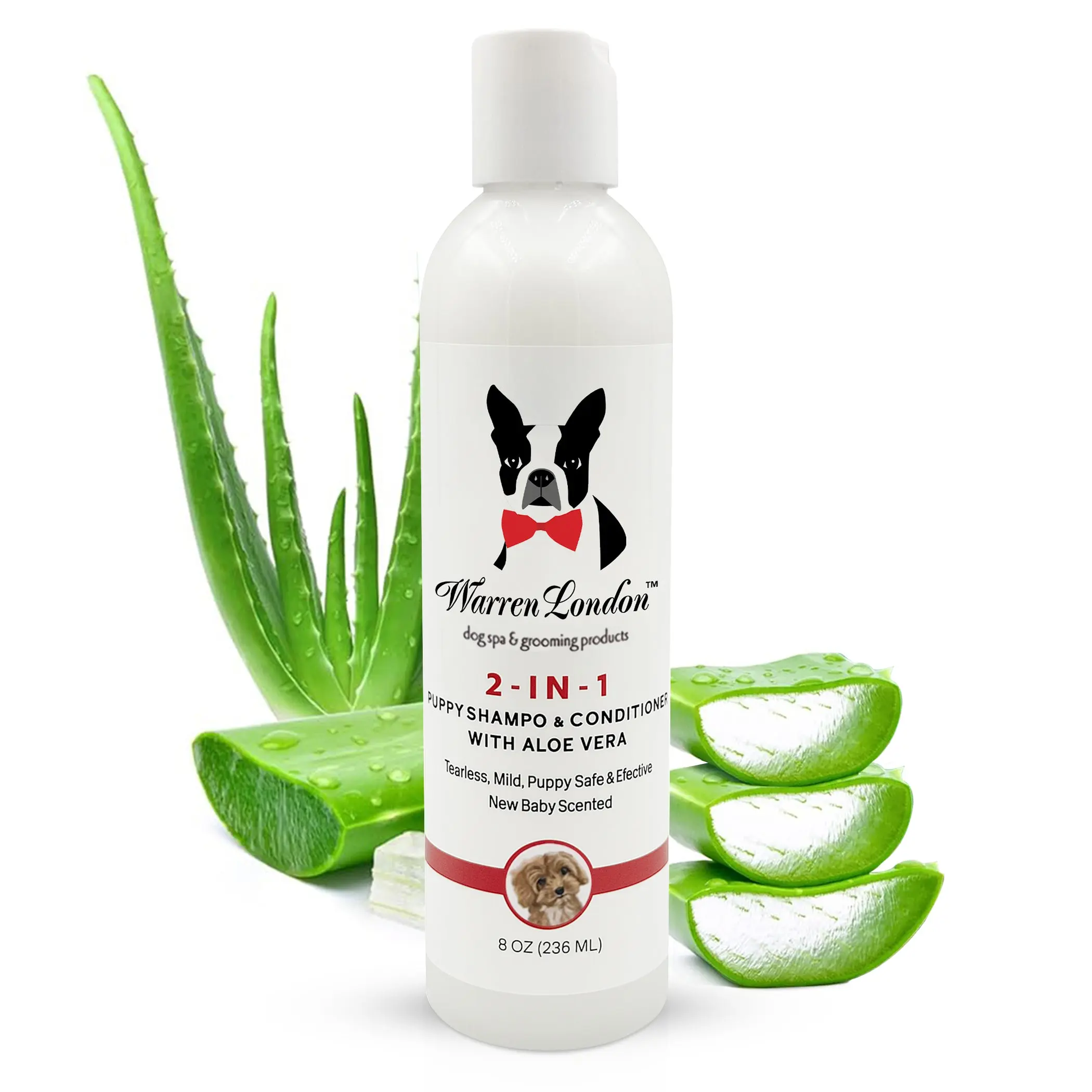 2-in-1 Puppy Shampoo & Conditioner for Dogs - Gentle and Nourishing