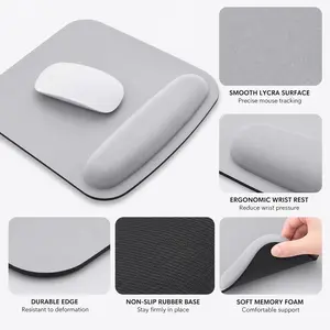 1 Count Wrist Support Mouse Pad, Non-slip EVA Base Soft Foam Filled Wrist Rest, for Daily Office Computer Desktop Use
