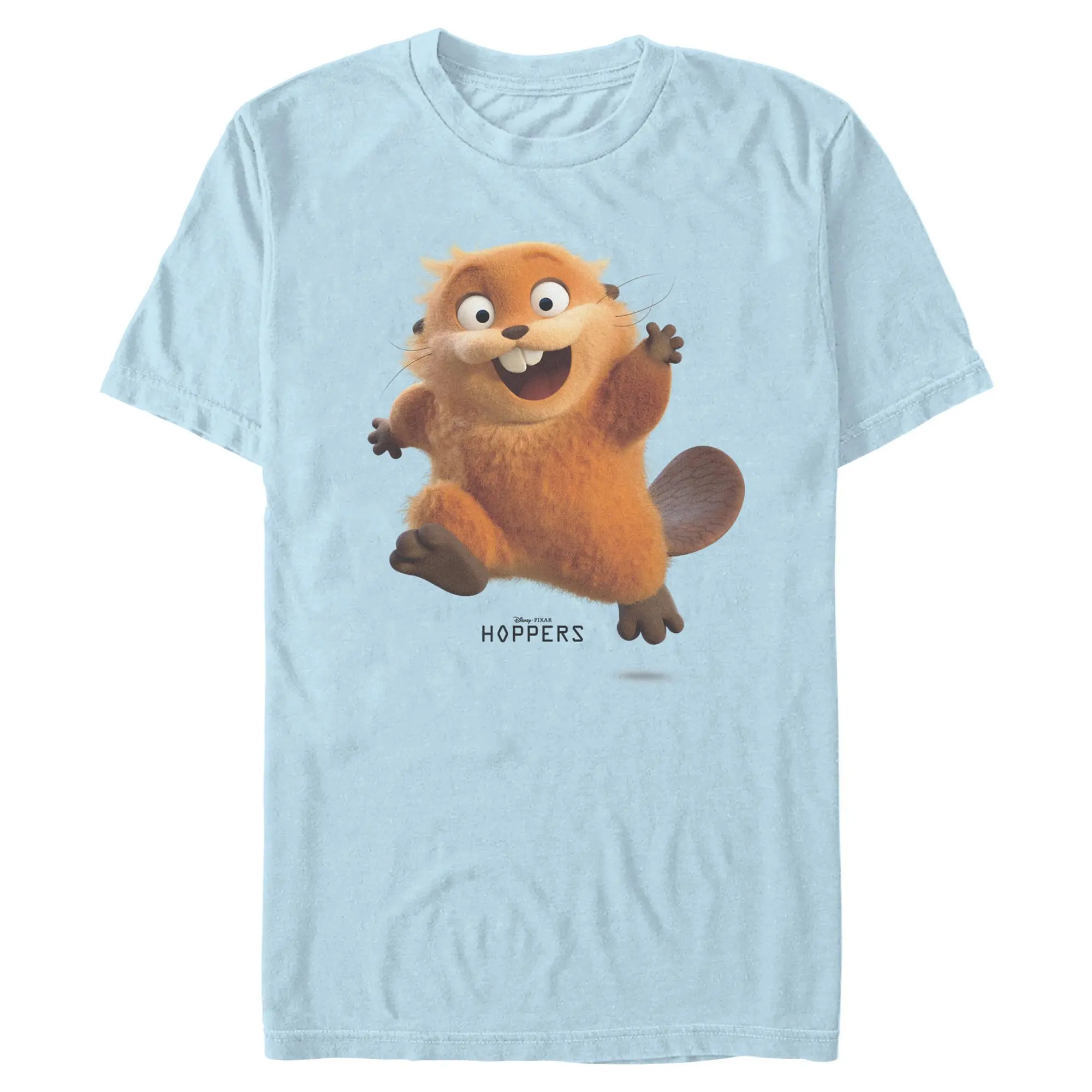 Men's Hoppers Happy Mabel Short-Sleeve Round Neck T-Shirt, Stylish Casual Menswear Top
