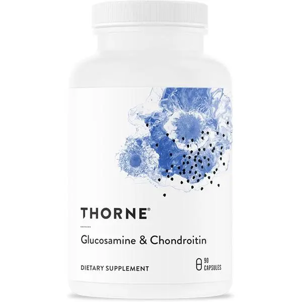 THORNE - Glucosamine & Chondroitin - Helps Maintain Healthy Joint Function & Mobility - Supports Normal Cartilage Formation* - Third-Party Certified - Gluten, Dairy & Soy-Free - 90 Capsules