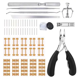 Professional Ingrown Toenail Correction Kit with Stainless Steel Clippers & Lifter Tools