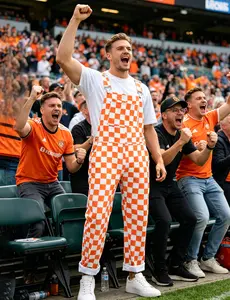 Yuanbang Football Game Overalls for Men Stretch Checkered Denim Coveralls Plaid Bib Jumpsuit Casual Fashion Rompers Workwear Outfits Menswear
