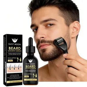 Men's Beard Oil — Enriched With Biotin And Collagen, Beard Growth Oil With Roller Applicator For Thicker, Fuller Beards,  Daily Nourishing Beard Care Oil For Men.