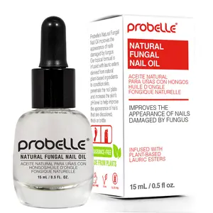 Probelle Clear Nail Treatment Oil, Fungal Care, Restores Natural Nail Color, Reduces Thickness, Relieves Itching, 0.5 Fl Oz