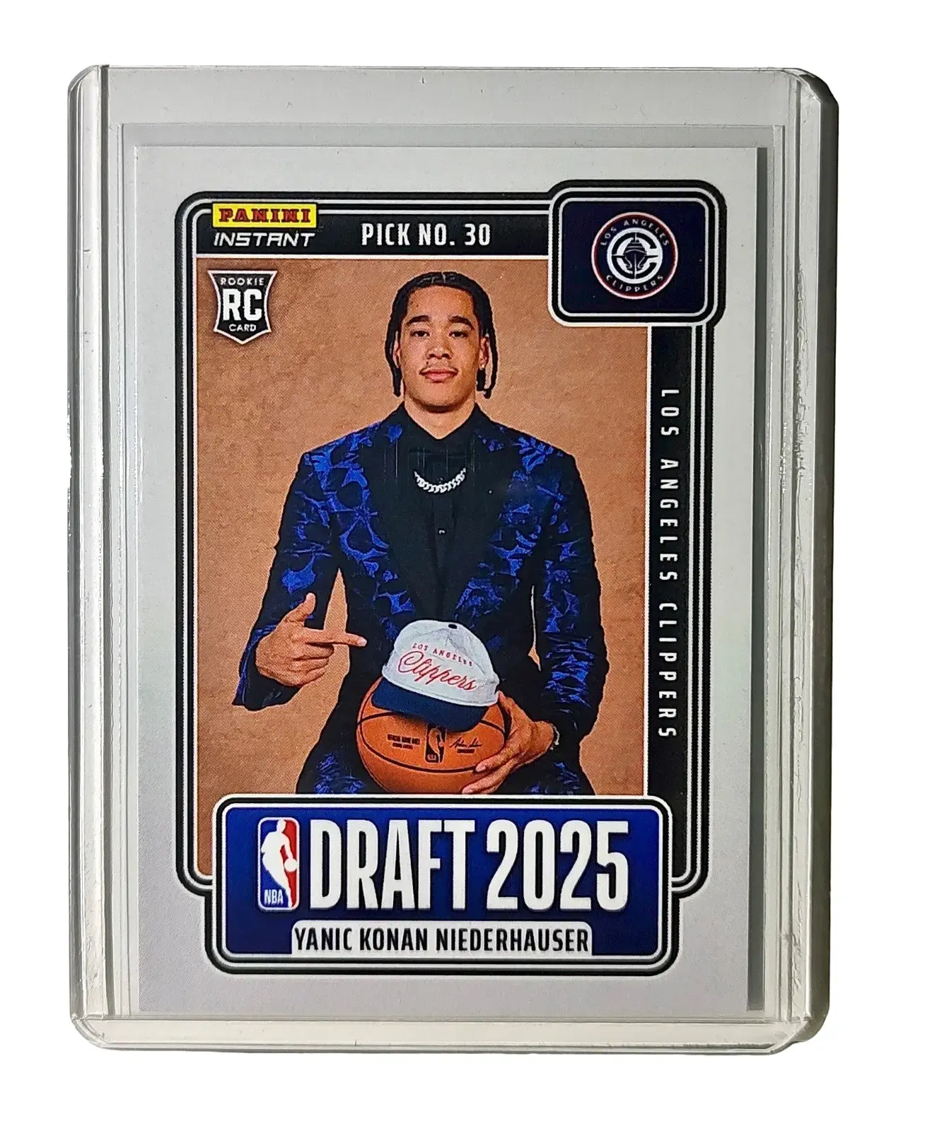 Yanic Konan Niederhauser Rookie 2025-26 Panini NBA #26 Draft Night LA Clippers