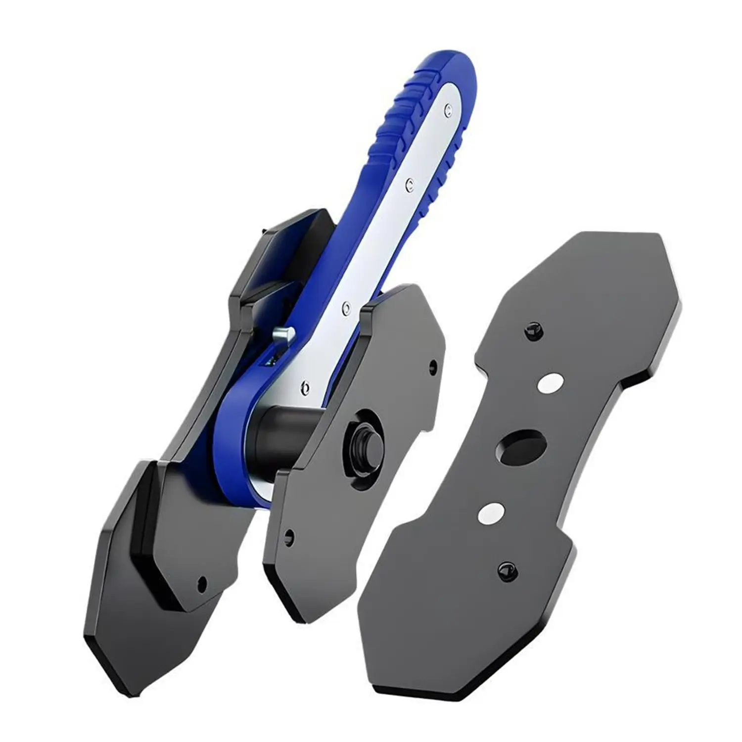 Pro Brake Repair Tool Brake Caliper Piston Press Tool with 360 ° Swing Ratchet Wrench Smooth Spreader Pads for Single Twin Quad Piston Disc Brakes Perfect for Car Maintenance DIY & Mechanics