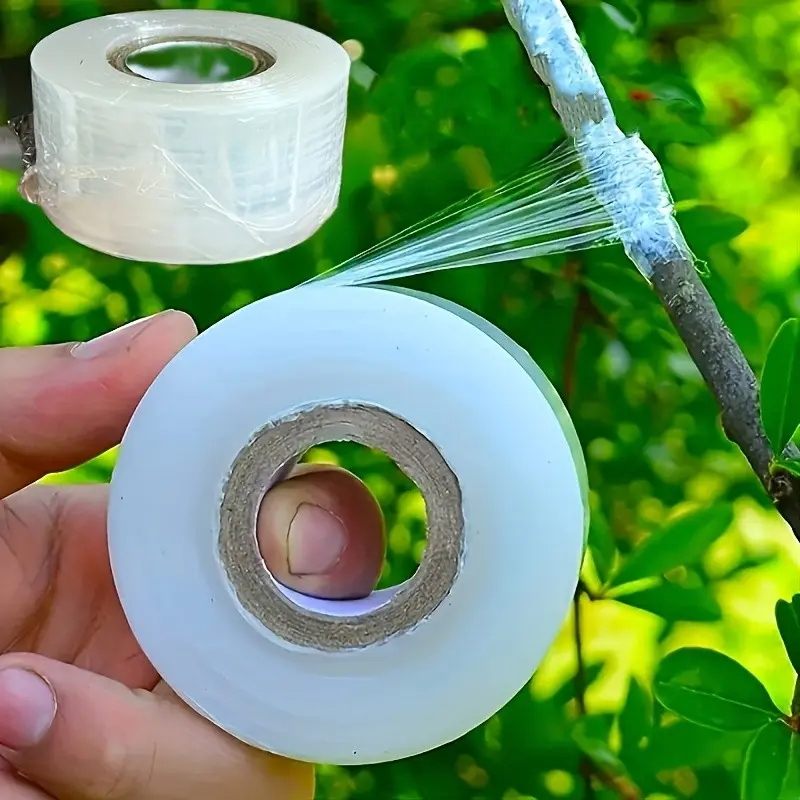 1 roll, 5905.51 inch transparent gardening self-adhesive tape - multifunctional plant strapping tool for transplantation and suture care tape, suitable for gardening lovers, suitable for gardening binding knots, winding threads, Garden Supplies