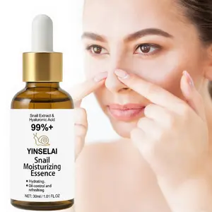Snail Extract Face Serum, Lightweight Non-Comedogenic, Deep Nourishment, Smooth Skin, Suitable for All Skin Types, Including Oily Skin