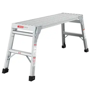 Work Platform Aluminum Portable Bench Folding Ladder ANSI Capacity 225 LBS 40",Lightweight and portable, no pressure on the car, rust proof, moisture-proof, and aging resistant