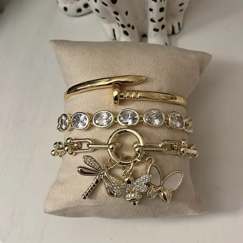 The Georgia Bracelet Stack - Fashionable Exquisite Trendy Layered Bracelet Set, Jewelry Stack, Bracelet Stacks