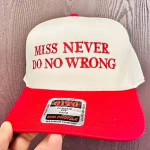 Miss Never Do No Wrong Trucker Hat, Wallen Fan Merch,Western Cowgirl Trucker Hat, Rodeo Womens Country Western