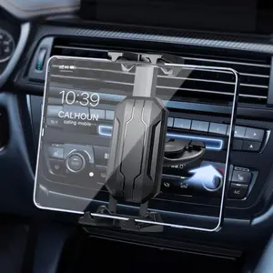 Car Air Vent CD Slot Tablet Phone Holder, Universal Car Mount, 1 Count Multipurpose Stable & Anti-shaking Car Phone Holder Compatible with 4-14 Inch Tablet & Phone