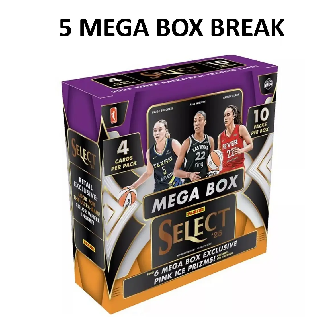 2025 Panini Select WNBA 5 Mega RETAIL Version Box Break A
