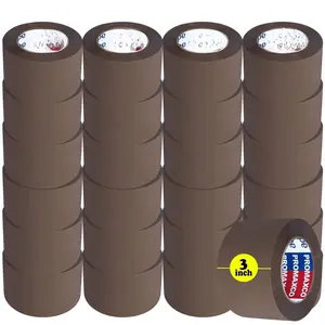 3 in Heavy Duty Packing Tape, 24 Rolls, Clear, 3 in Core, Total 1320Y, Brown, 2.2 mil, 3 in x 55 Yards, Refill for Packaging and Shipping