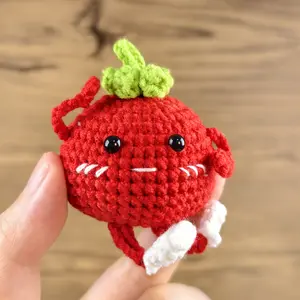 Handmade Amigurumi Crochet Tomato Plushie