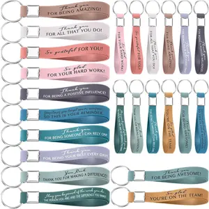 36-Pack Appreciation Keychains - Bulk Thank You Gifts for Employees, Volunteers - Home & Festive Party Supplies Party Bag Gift Additions