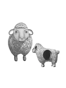 Cute Cartoon Sheep Bead Charm, Silver Color Copper Chain, Animal Pattern, Perfect Gift for Friends, All Seasons Accessory