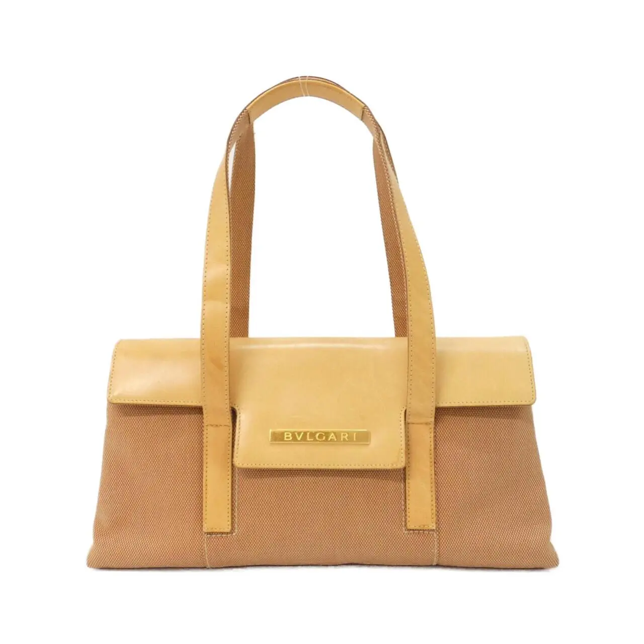 Pre-owned Bvlgari Canvas Shoulder Bags Bulgari Leather Shoulder Bag