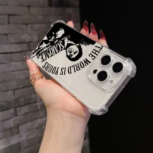 Classic Movie S-Scarface Phone Case Suitable for iPhone 17 16e 16 15 14 13 12 11 Mini Pro Max Air X XR XSMAX 8 7 Plus Anti Fall Protective Transparent Soft Back Cover Protector