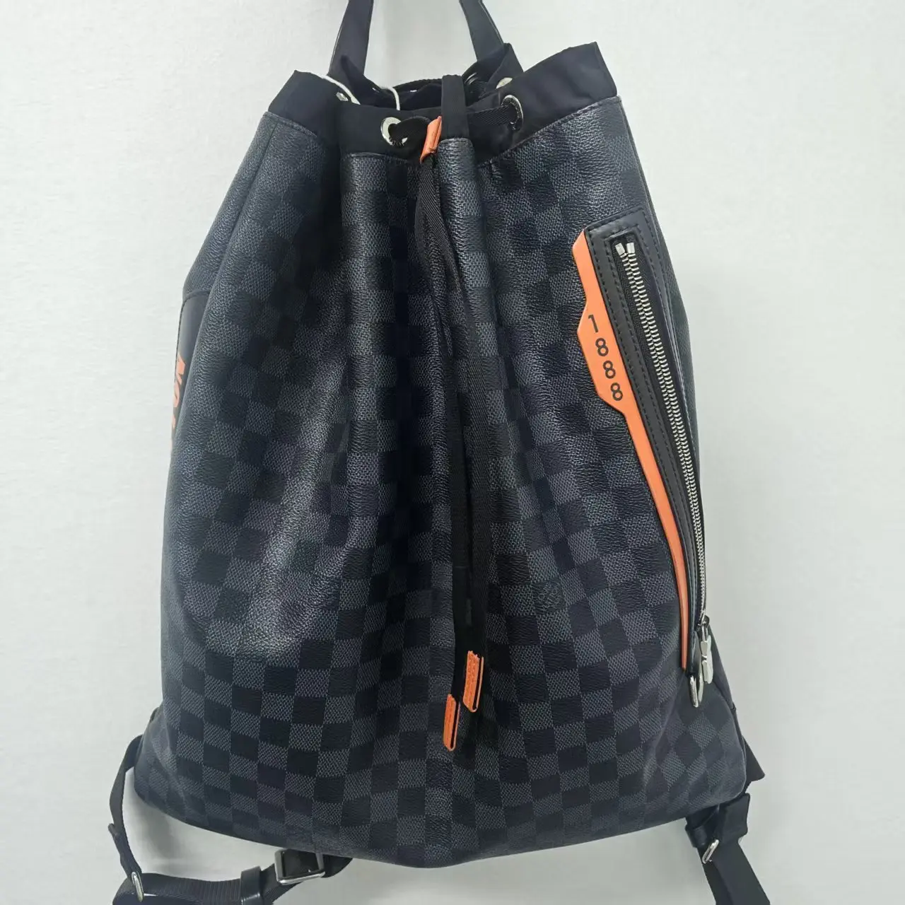 Pre-owned Louis Vuitton france Backpacks Damier Elegant Compact Design for Everyday Use & Versatile Use in Work Shopping or Casual Outings