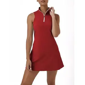 2025 Women Tennis Dress Golf Dress Built-in Shorts and Sleeveless Sports Training Clothes