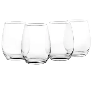 Martha Stewart Set of (4) 19-oz Stemless Wine Glasses