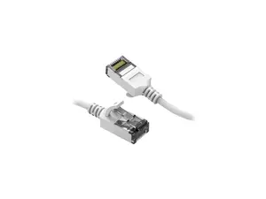 Nippon Labs 60CAT8-5-30WT 5 ft. Cat 8 White U/FTP Slim Ethernet Network Cable 30AWG - Latest 40Gbps 2000Mhz RJ45 Patch Cord