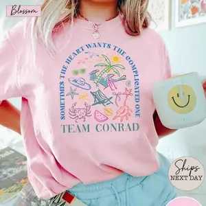 Comfort Colors® Team Conrad Shirt, Summer Shirt, the Summer I Turned Pretty Shirt, Sometimes the Heart Wants the Complicated One
