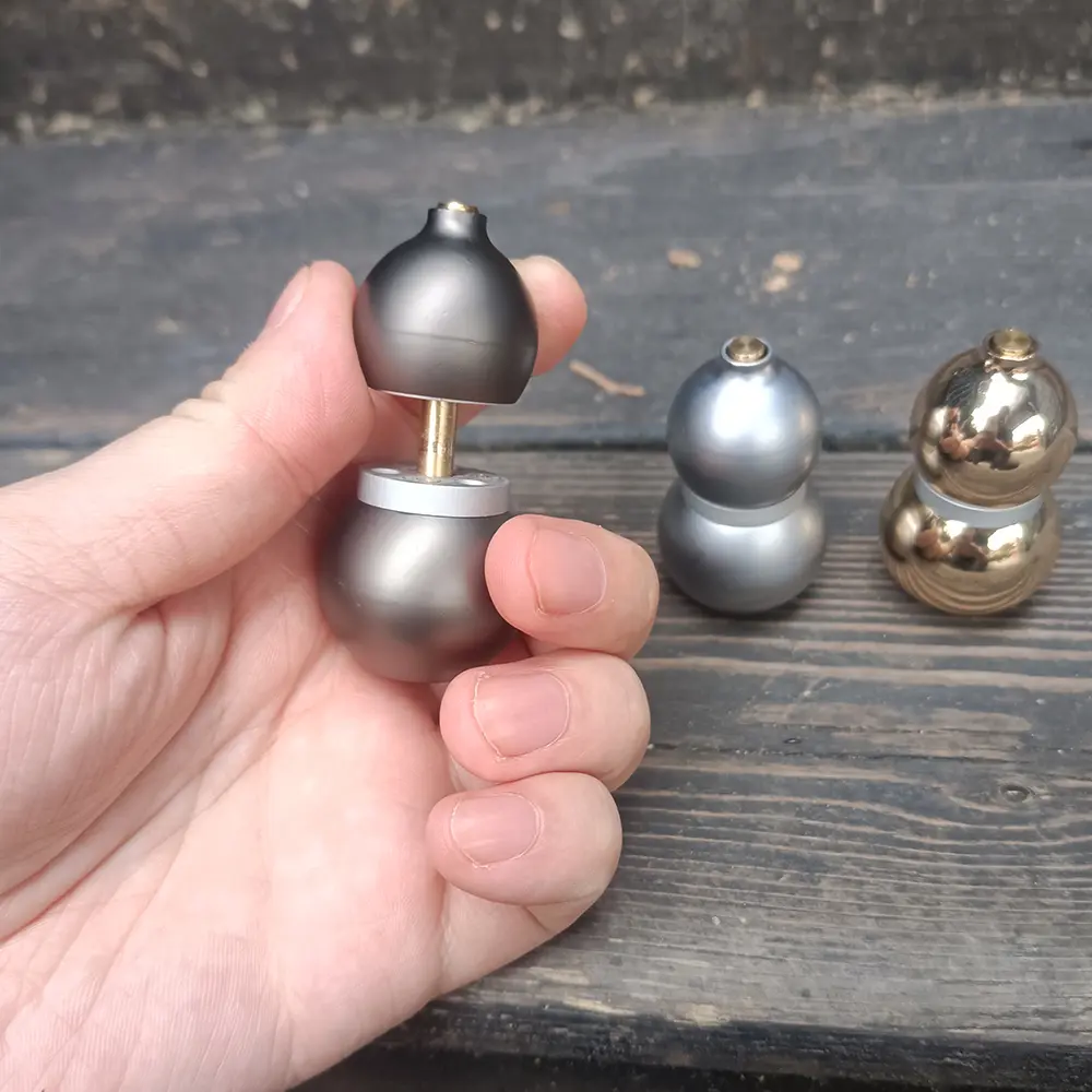 Metal Gourd Shape Fidget Spinner with Magnetic Button and Slider, Portable Stress Relief Toy, Perfect for Anxiety Reduction, Stress Relief Gadgets, Stress Relieving Accessory, Stress Relief Tools