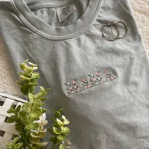 MAMA Floral Comfort Colors T-Shirt